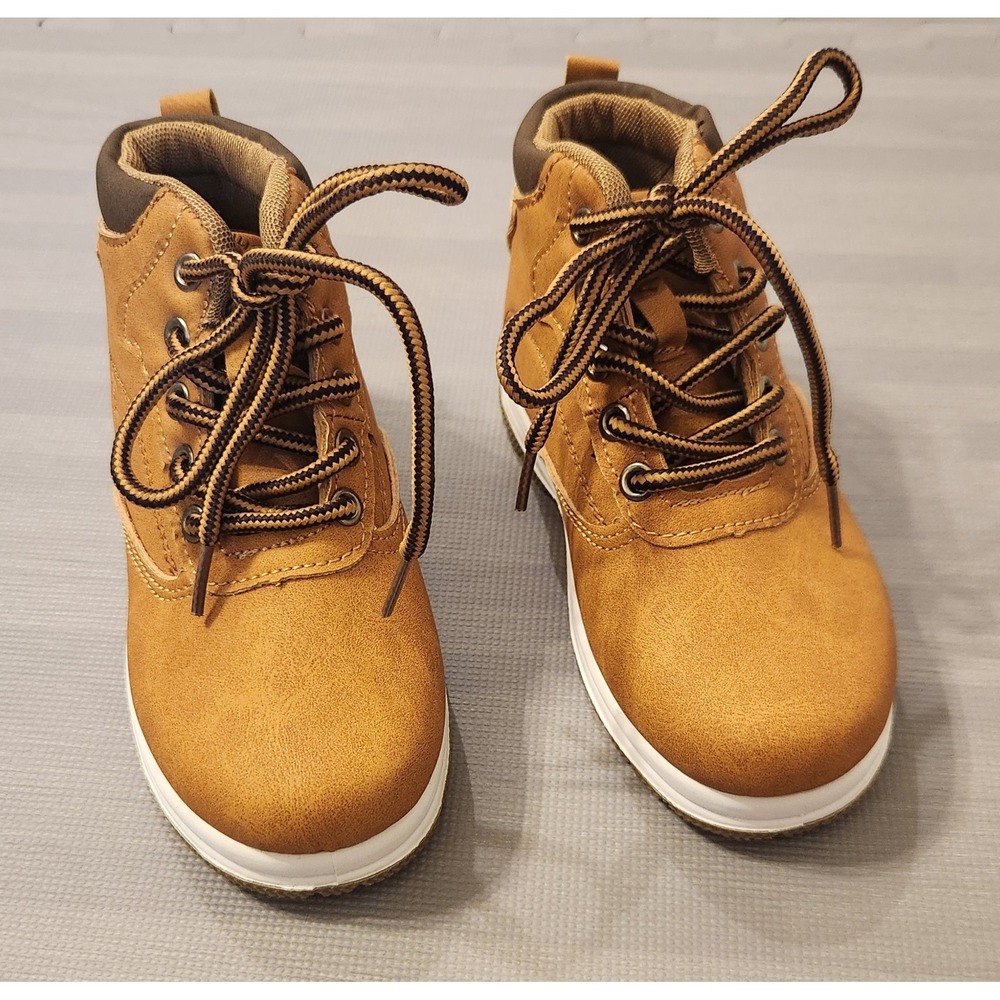 Beverly Hills Polo Club Toddler Boys Hiking Boots Wheat Tan Size 10 Toddler